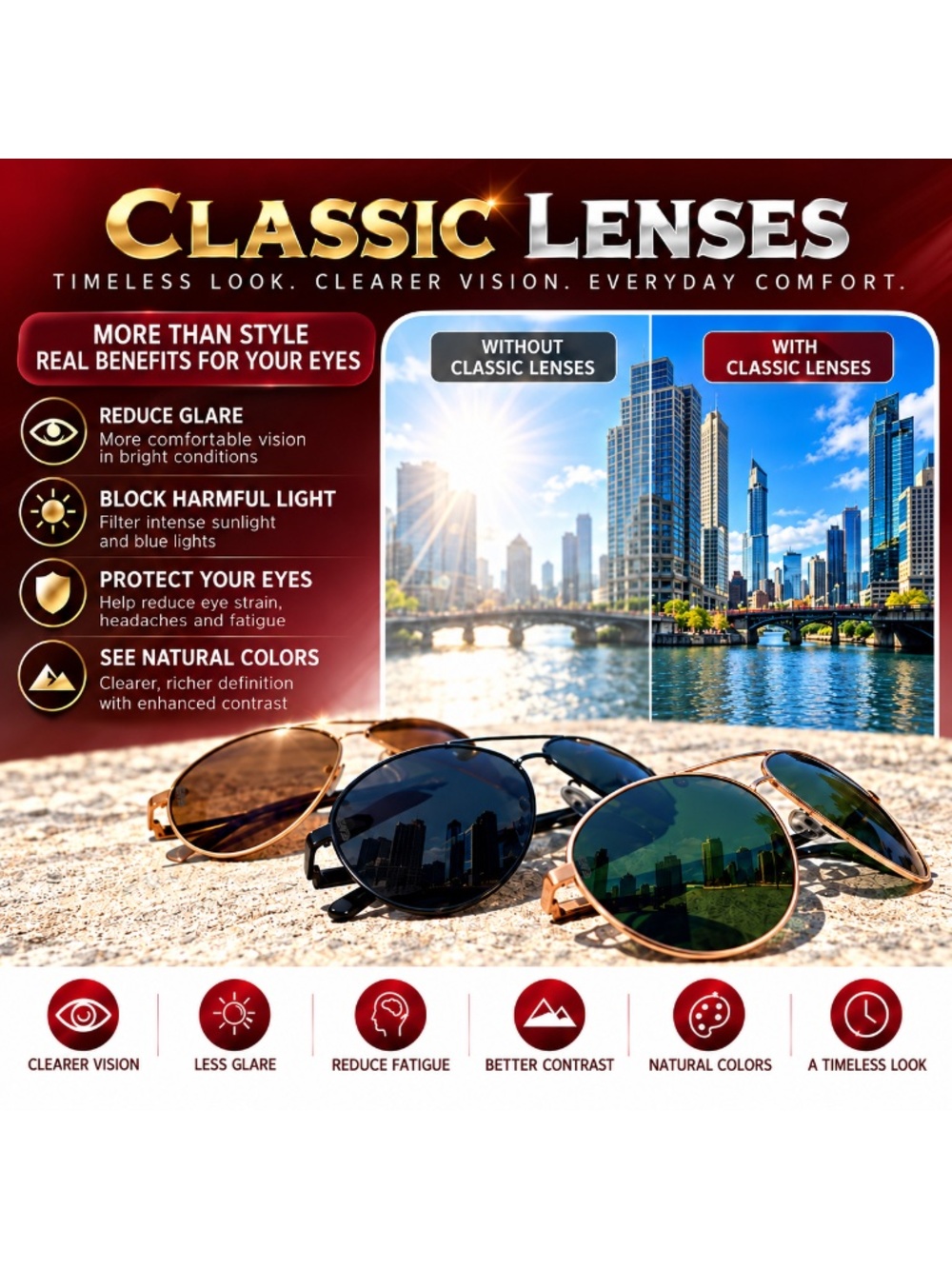 Genuine Glass GREEN Classic Lenses/GOLD Frame Premium Aviator Pilot Sunglasses - Picture 6 of 15